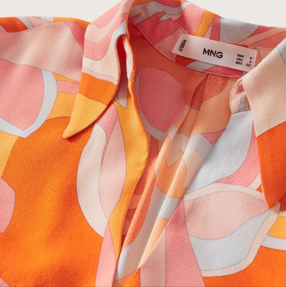 Mango Colorful Patterned Mini Dress - Picture 10 of 11